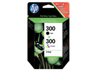 Inktcartridge HP CN637EE 300 zwart + kleur