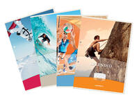 Cursusblok Aurora A4 ruit 5x5mm 2-gaats 200 pagina's 70gr