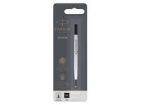 Rollerpenvulling Parker Quink medium zwart blister à 1 stuk