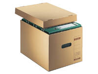 Archief- en transportdoos met deksel Leitz Premium 335x280x440mm natuurbruin