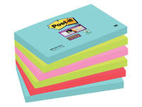 Memoblok Post-it 655 Super Sticky 76x127mm Cosmic 6 stuks