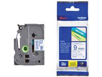 Labeltape Brother P-touch TZe-223 standaard 9mm blauw op wit