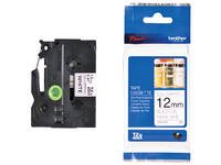Labeltape Brother P-touch TZe-N231 ongelamineerd 12mm zwart op wit