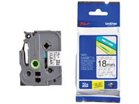 Labeltape Brother P-touch TZe-141 standaard 18mm zwart op transparant