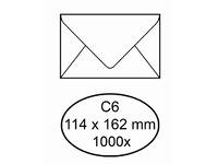 Envelop IEZZY bank C6 114x162mm gegomd wit 1000 stuks