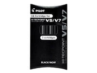 Inktpatroon PILOT Begreen Hi-Tecpoint V5/V7 zwart set à 3 stuks