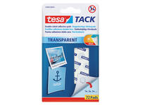 Kleefpads tesa® TACK dubbelzijdig transparant 72 stuks
