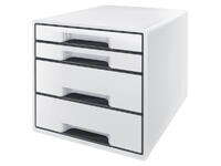 Ladenblok Leitz Wow CUBE A4 maxi 4 laden wit/zwart