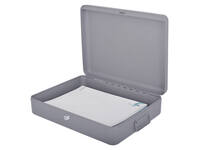 Documentenkist Pavo 370x280x90mm donkergrijs