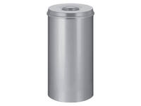 Papierbak met vlamdover Vepabins 50liter 33.5cm grijs