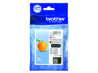Inktcartridge Brother LC-3211 Zwart + 3 kleuren