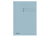 Dossiermap Esselte folio 3 kleppen manilla 275gr blauw
