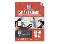 Flipoverpapier Oxford smart 60x80cm zelfklevend blanco 90gr 20 vel