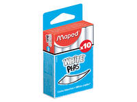 Schoolbordkrijt Maped White'Peps set á 10 stuks wit