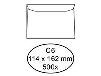 Envelop Quantore bank C6 114x162mm wit 500 stuks