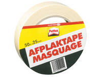 Afplaktape Pattex 25mmx50m creme