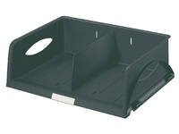Brievenbak Leitz Sorty standaard  A4 maxi dwars zwart