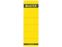 Rugetiket Leitz breed/kort 62x192mm zelfklevend geel 10 stuks