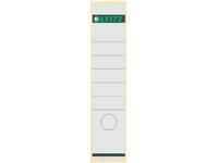 Rugetiket Leitz breed/lang 62x285mm zelfklevend wit 10 stuks