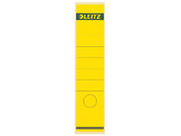 Rugetiket Leitz breed/lang 62x285mm zelfklevend geel 10 stuks