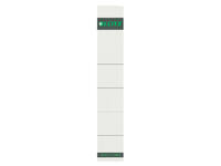 Rug-insteekkaart Leitz smal 32x191mm grijs 10 stuks