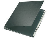 Termijnmap Leitz 1-12 270x18x345mm hardboard zwart