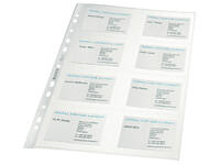 Showtas Leitz Premium voor visitekaartjes copy safe PP A4 glashelder 10 stuks