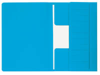 Dossiermap Djois Secolor Mammoet folio 3 kleppen 250gr recycled blauw