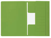 Dossiermap Djois Secolor Mammoet folio 3 kleppen 250gr recycled groen 50 stuks