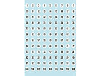 Etiket HERMA 4128 8mm getallen 1-540 540 stuks