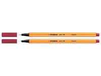Fineliner STABILO point 88/50 fijn donkerrood