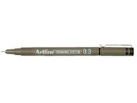 Fineliner Artline technisch 0.3mm zwart