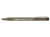 Fineliner Artline technisch 0.1mm zwart