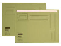 Vouwmap Quantore Folio ongelijke zijde 250gr groen