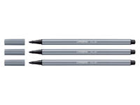 Viltstift STABILO Pen 68/96 medium donkergrijs