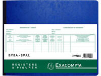 Register Piqure aandeelhouder BVBA/ SPRL 320x240mm 80vel groen