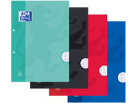 Cursusblok Oxford School A4 lijn 2-gaats 200 pagina's 80gr assorti