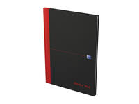 Notitieboek Oxford Black n' Red A4 96vel lijn