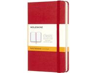Notitieboek Moleskine pocket 90x140mm lijn hard cover rood