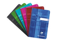 Notitieboek Clairefontaine 90x140mm lijn assorti