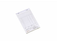 Kassablok Djois Atlanta met kopie (carbon) 142x100mm 50x2vel houtvrij wit
