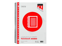 Collegeblok Quantore A4 ruit 5mm 23-gaats 200 pagina's 70gr
