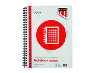 Collegeblok Quantore A4 ruit 10mm 23-gaats 200 pagina's 70gr