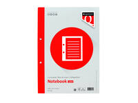Cursusblok Quantore A4 lijn met kantlijn 200 pagina's 80gr