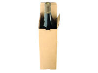 Verzenddoos fles IEZZY karton bruin 90x90x360mm