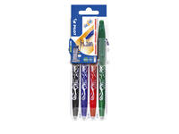 Rollerpen PILOT friXion medium basis assorti Set2Go à 4 stuks