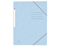 Elastomap Oxford Top File+ A4 3 kleppen 390gr pastel blauw