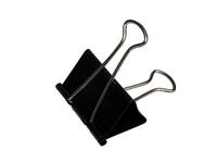 Papierklem MAUL foldback 215 zwart 6 stuks