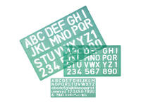 Lettersjabloon Linex hoofletters/letters/cijfers set á 3 stuks