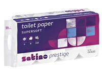 Toiletpapier Satino MT1 HiLine 4-laags 8x150 vel wit 043030